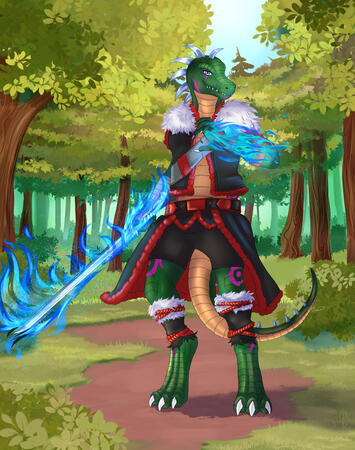 Full rendered forest